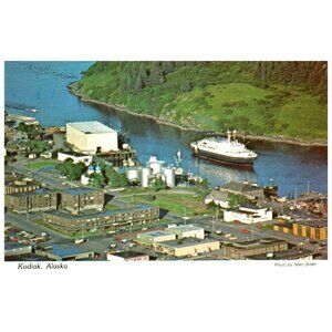 Postcard Kodiak Alaska Kodiak Island Vintage advertising
